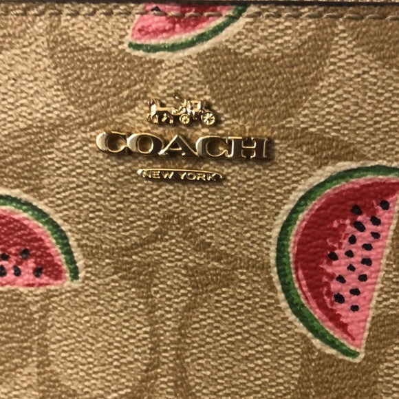 Coach #3140 Wristlet Wallet Watermelon Print - Picture 11 of 11